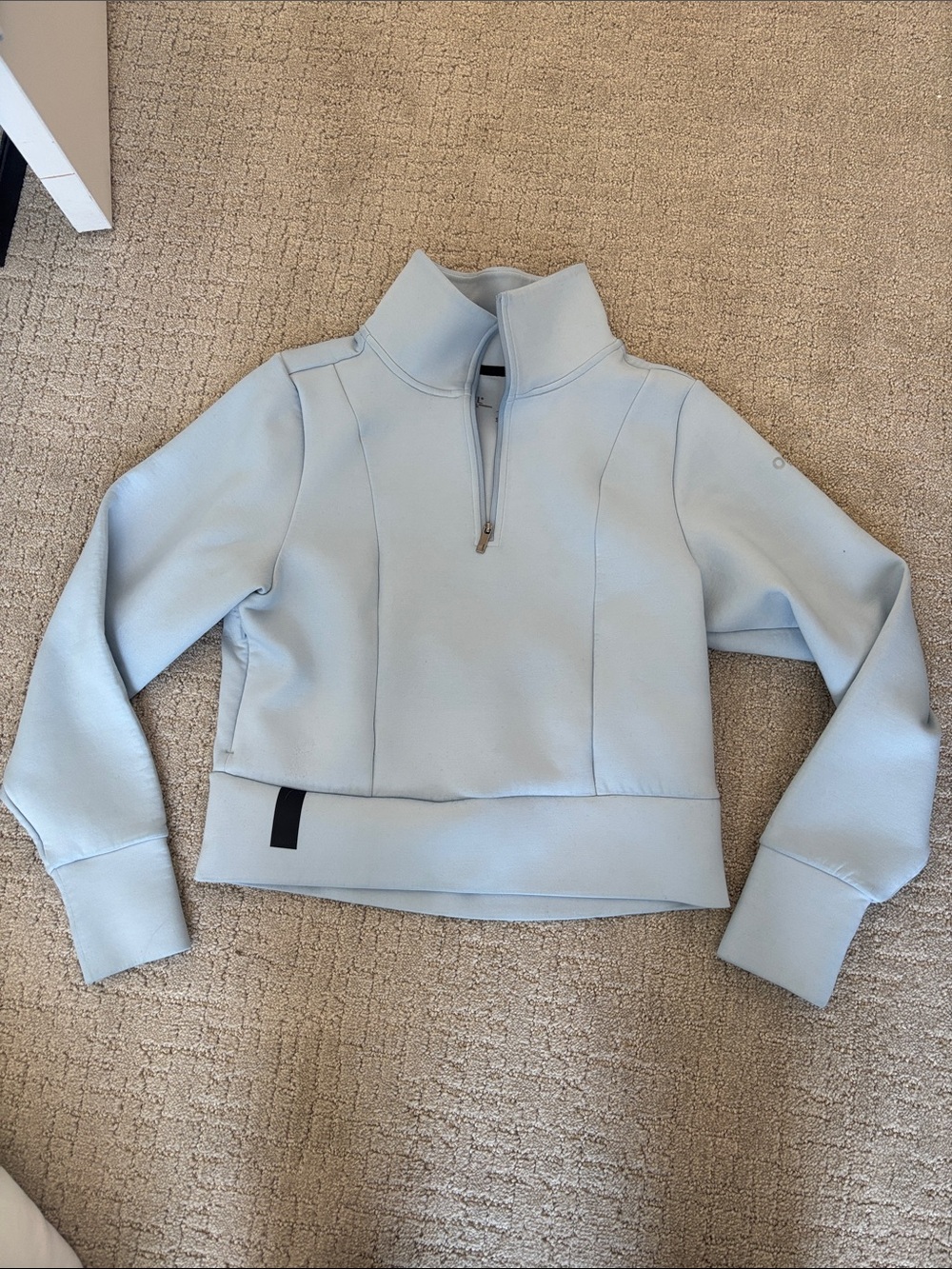 Women’s UNRL Light Blue Cropped Half-Zip